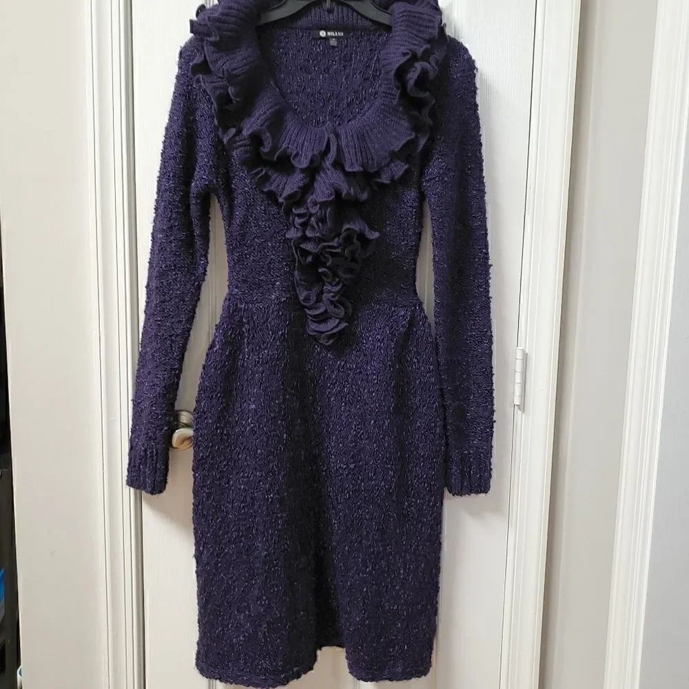 Milano Ruffle Knit Dress